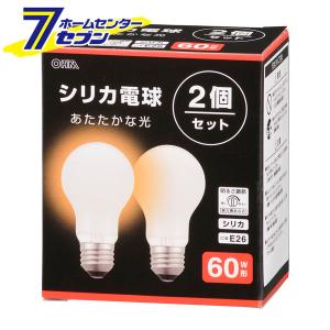 朝日電器 ELPA 長寿命シリカ電球 60W形 E26口金 LW100V57W-W