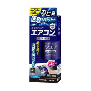 晴香堂 消臭ナノエア エアコンスプレー カビ臭プロ 3498 (エアコン掃除 直接噴射 消臭 除菌 芳香 カー用品 車用品 車内 ) 爆買