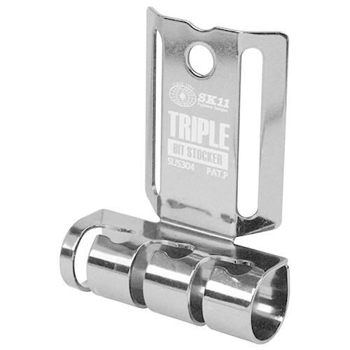 トリプルビット ストッカー SSTH-TBS ブラック 藤原産業 [収納用品 ビット ソケット] 爆...
