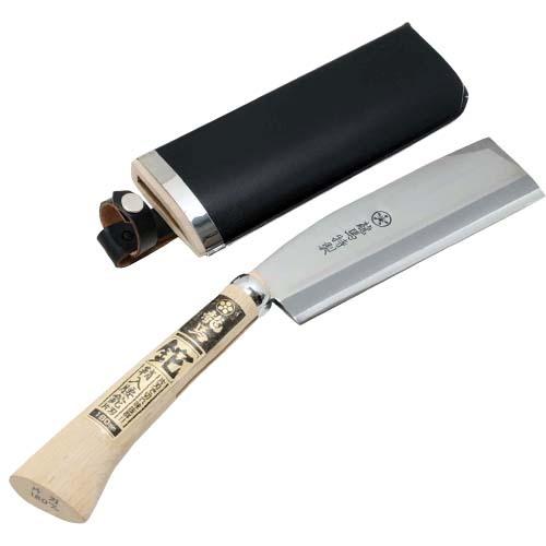 鞘入腰鉈 片刃 180mm (園芸道具 鉈 片刃 梅鉢龍馬 藤原産業) 爆買