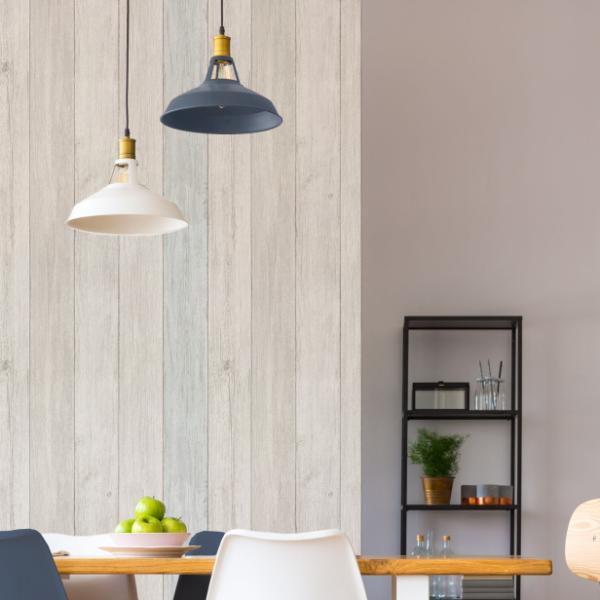 明和グラビア 貼ってはがせる壁紙シート スクラップウッド 45cm×250cm WAS-06 B (...