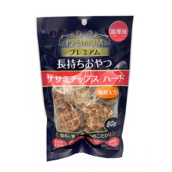 森光商店 プレミアム長持ちおやつ ササミチップス ハード鶏肝入り (80g) (犬用おやつ 無添加 ...