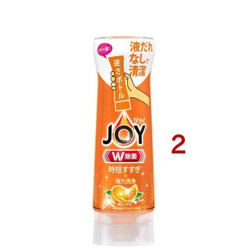 ジョイ W除菌 食器用洗剤 逆さボトル オレンジ 本体 (290ml) (台所洗剤 キッチン 食器洗...