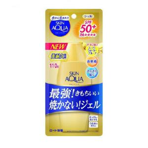 ロート製薬 スキンアクア スーパーモイスチャージェル ゴールド (110g) (UV対策 日焼け止め UVケア 日焼止め 白くならない ウォータープルーフ)