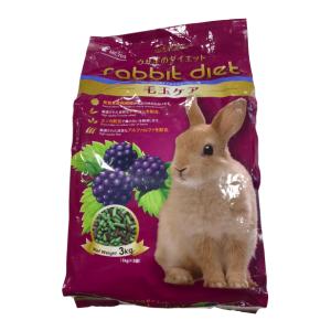 ウサギダイエット 毛艶スキン 3kg 森光商店 (ドライフード リンゴ味