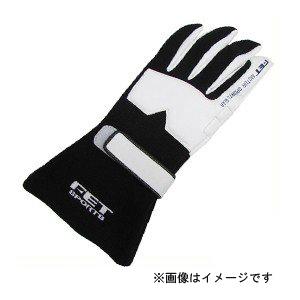FET SPORT 3Dレーシンググローブ(レーシンググラブ) ブラック/ホワイト Sサイズ FET [手袋]