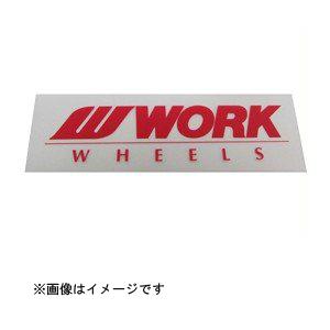 WORK ワーク ミニステッカー 90mm レッド WORK [シール デコレーション]｜hc7