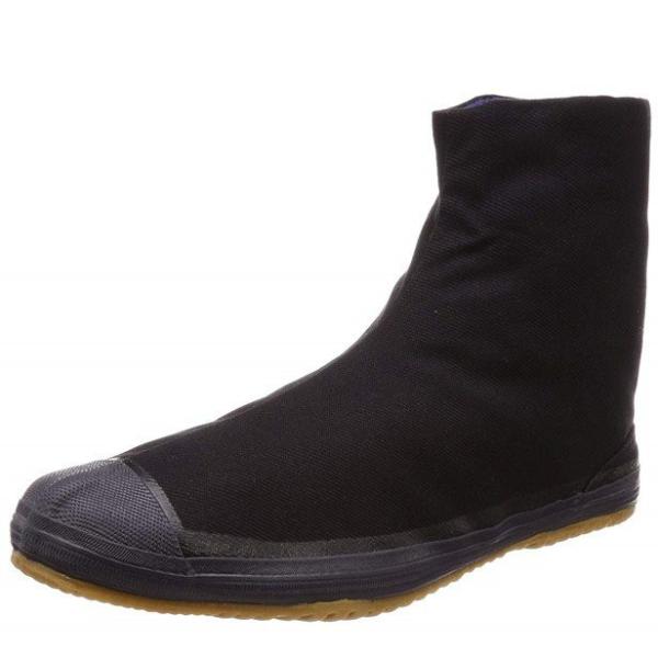 ムーンスター 地下足袋 軽先丸地下A 5枚ハゼ ブラック 25cm 2E 月星 [農作業 土木 建築...