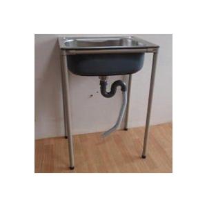 ステンレス製簡易流し台 シンク 脚付き キャンプ バーベキュー 洗い物 野菜 流し台 洗い桶 ステンレス Springboardmarketing