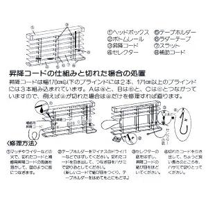 (メール便可)フルネス ブラインド昇降コード ...の詳細画像1