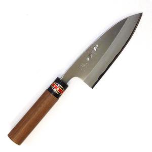 源昭忠 青ニ鋼 出刃包丁 180mm 福本作 水野鍛錬所 本鍛錬 水牛柄