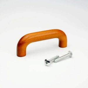 メール便可）WAKI 和気産業 木製取手 ダークブラウン ビスピッチ76mm