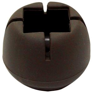 （メール便可）WAKI 和気産業 ワイドフェルトキャップ 角脚用 ダークブラウン 18-24mm BC-811