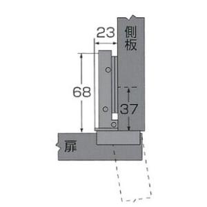 (メール便可)WAKI 和気産業 スライド丁番...の詳細画像1