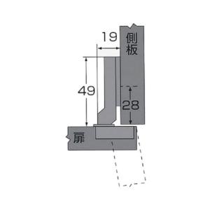 (メール便可)WAKI 和気産業 スライド丁番...の詳細画像1