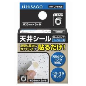 WAKI 和気産業 HISAGO ヒサゴ 天井シール ロールタイプ ソーラトン 幅30mm×長さ5m OP6005｜hcbrico