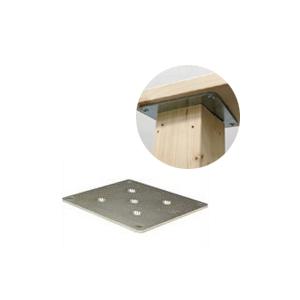 八幡ねじ 脚取付金具 75mm角用