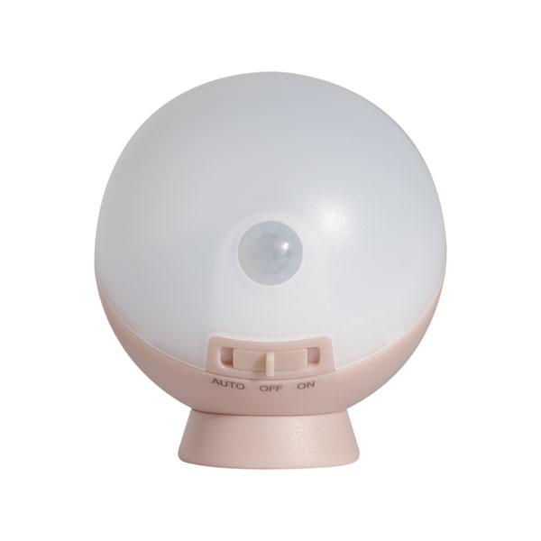 musashi ムサシ てのりまんまるセンサーライト シャビーピンク WSL-001SP