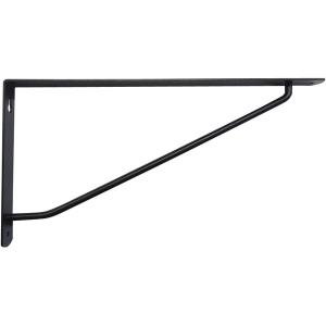 （メール便可）ケイ・ジー・ワイ工業 カラーアーム棚受 黒 270mm×135mm AA-B270