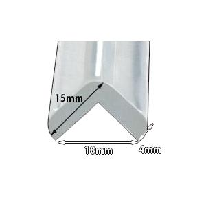 カーボーイ 安心クッション L字型 極細 クリア 幅18mm×長900mm×高15mm×厚4mm