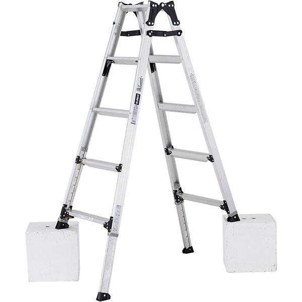 （メーカー直送）（法人限定）アルインコ 伸縮脚付はしご兼用脚立150cm PRW-150FX