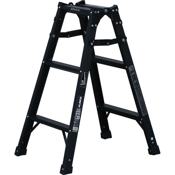（メーカー直送）（法人限定）アルインコ はしご兼用脚立90cm ブラック KUR-90