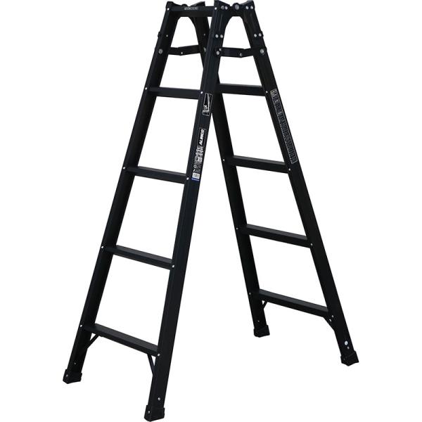 （メーカー直送）（法人限定）アルインコ はしご兼用脚立150cm ブラック KUR-150