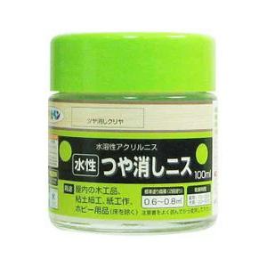 アサヒペン 水性つや消しニス ツヤ消しクリヤ 100ml｜hcbrico