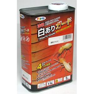 アサヒペン 油性白ありガード 1L 透明（クリヤ）