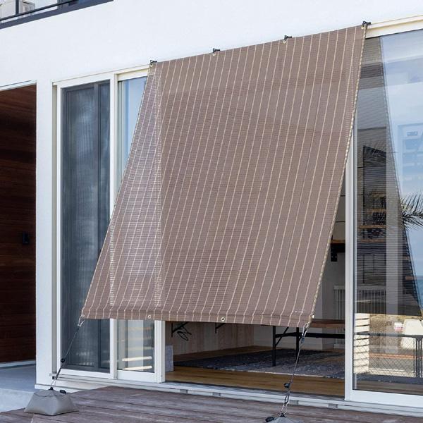 タカショー Coolaroo 日よけ クールシェード プライム ブラッシュウッド 1.8×2m CL...