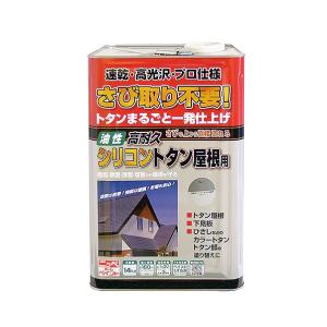 ニッペホームプロダクツ 油性 高耐久シリコントタン屋根用 グレー 14kg