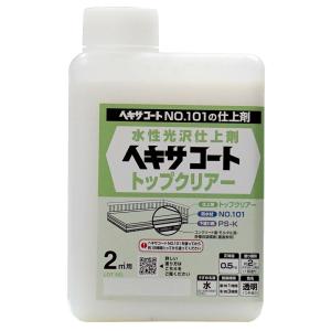 ニッペホームプロダクツ 水性光沢仕上剤 ヘキサコート トップクリアー 0.5kg 透明つやあり 上塗剤｜hcbrico