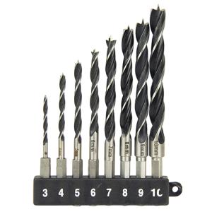 E-Value 六角軸 木工ドリルセット EDS-3HEX 木工用ドリル ドリルビット