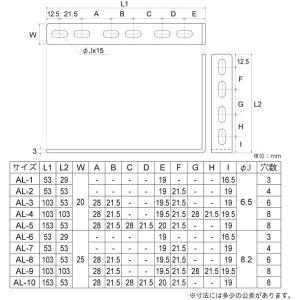 (メール便可)八幡ねじ アルミステー20 50...の詳細画像1