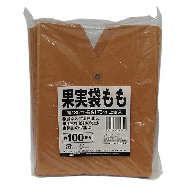 （メール便可）日本マタイ 果実袋 もも 135mm×175mm 約100枚入