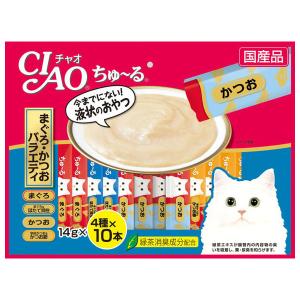 チャオ ちゅ〜る まぐろバラエティ 4種 ( 14g*40本入 )/ ちゅーる