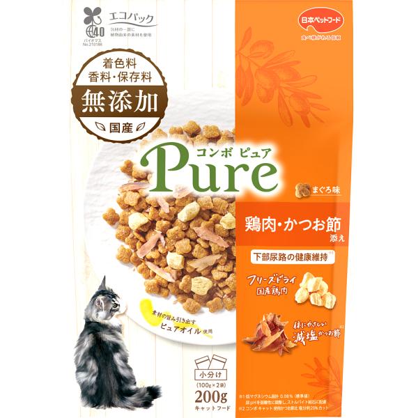 コンボ キャット ピュア まぐろ味・鶏肉・かつお節添え キャットフード 日本ペットフード