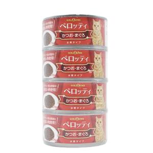 IACL GOLDRING ペロッティ かつお・まぐろ 170G×4 猫缶 猫 缶詰 キャットフード...