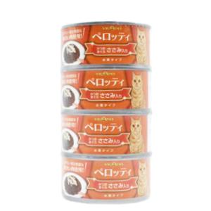 IACL GOLDRING ペロッティ かつお・まぐろ ささみ入り 170G×4 猫缶 猫 缶詰 キ...