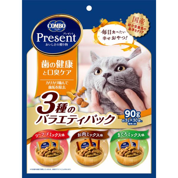 コンボ プレゼント キャット おやつ 歯の健康と口臭ケア ３種のバラエティパック 猫用フードスナック...