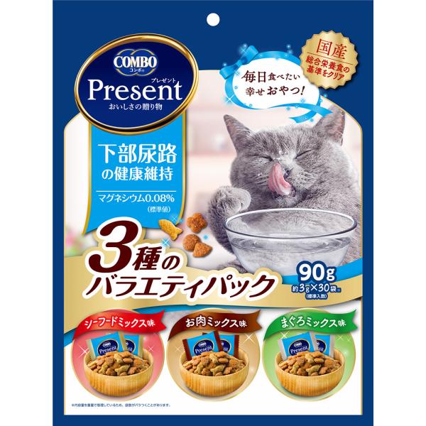 コンボ プレゼント キャット おやつ 下部尿路の健康維持 ３種のバラエティパック 猫用フードスナック...