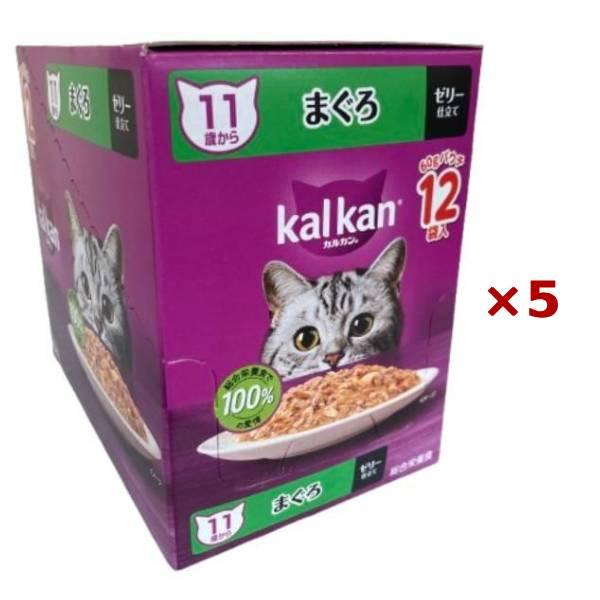 まとめ買い×5個セット マースジャパン カルカン パウチ 11歳 まぐろ 60g×12袋入 ジューシ...