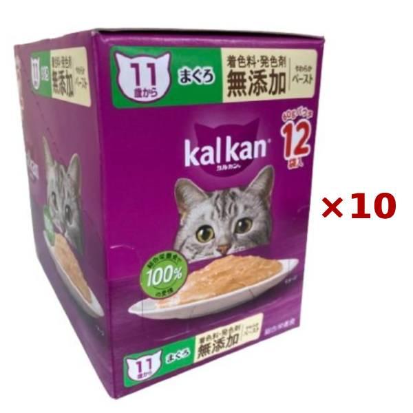 まとめ買い×10個セット マースジャパン カルカン パウチ やわらかペースト 11歳から まぐろ 着...