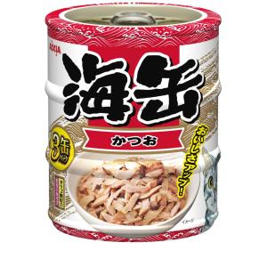 アイシア（AIXIA） 海缶ミニ 3缶パック しらす入りかつお 180g(65g×3缶