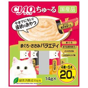 INABA ちゅ〜る CIAO まぐろ・とりささみバラエティ 14g×40本 SC-186