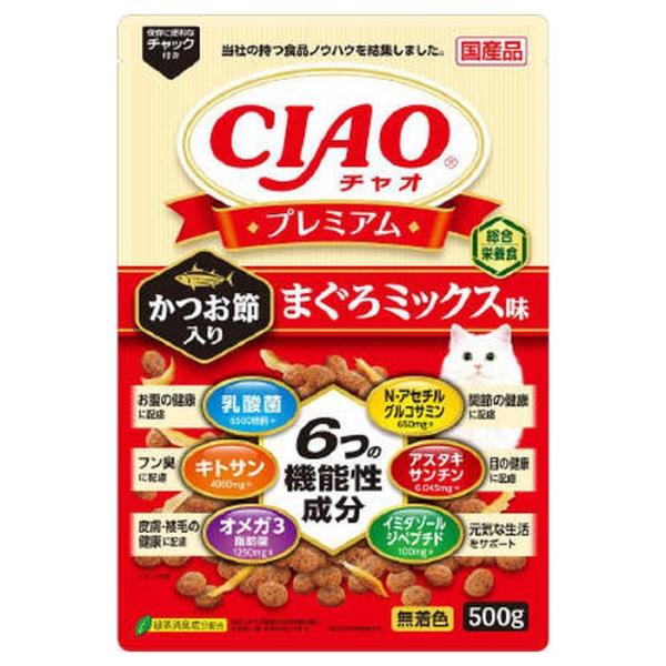 CIAOプレミアム かつお節入り まぐろミックス味 500g いなばペットフード キャットフード