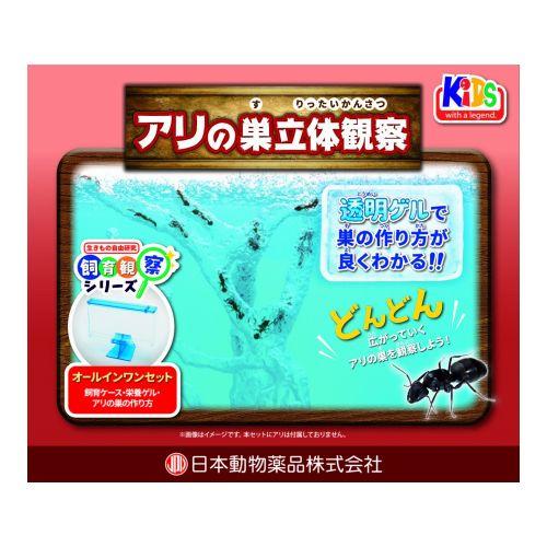 アリの巣立体観察セット  自由研究 飼育観察 アリ 蟻 日本動物薬品