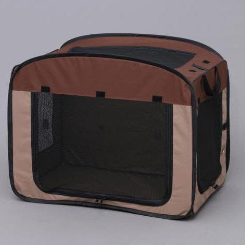 アイリスオーヤマ IRIS 折りたたみソフトケージLサイズ POSC-800A ブラウン