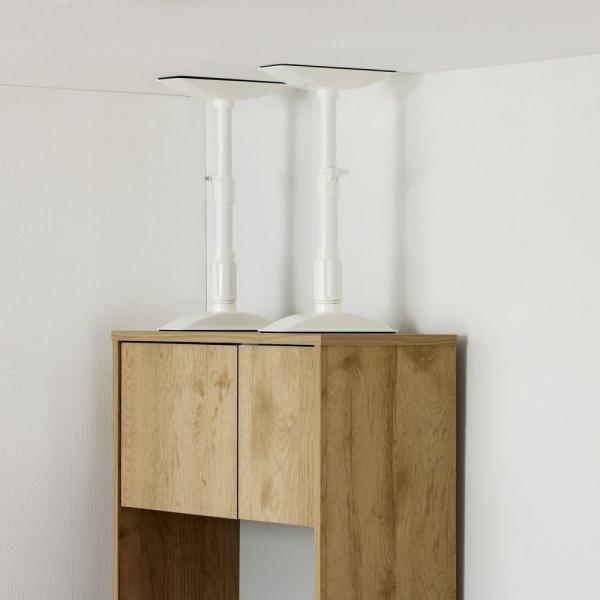 アイリスオーヤマ IRIS 家具転倒防止伸縮棒 Sサイズ KTB-30R ホワイト