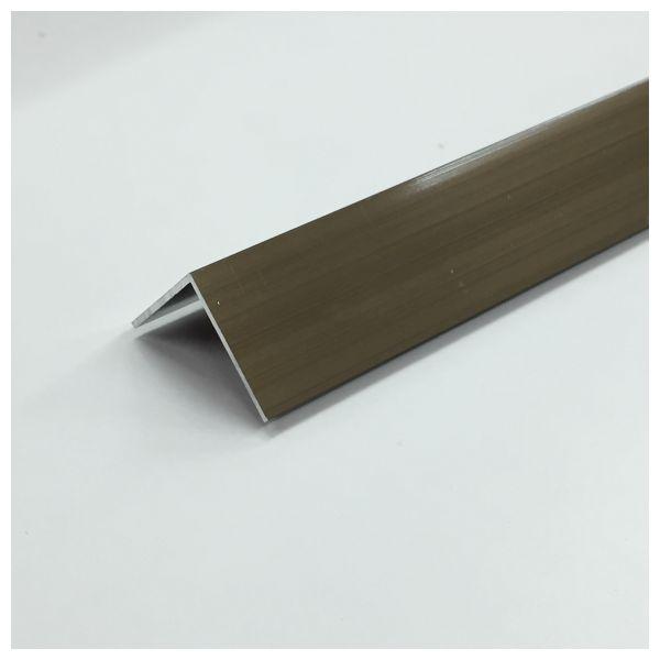 アルミ型材　アングル　４Ｍ　２０×２０×１．０ ブロンズ (店舗受取のみ)